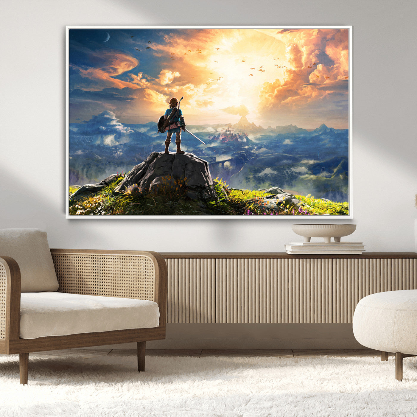 MGV-FC-36X24 - Legend of Zelda Breath of the Wild Game Wall Art Canvas, Legend of Zelda Canvas Print