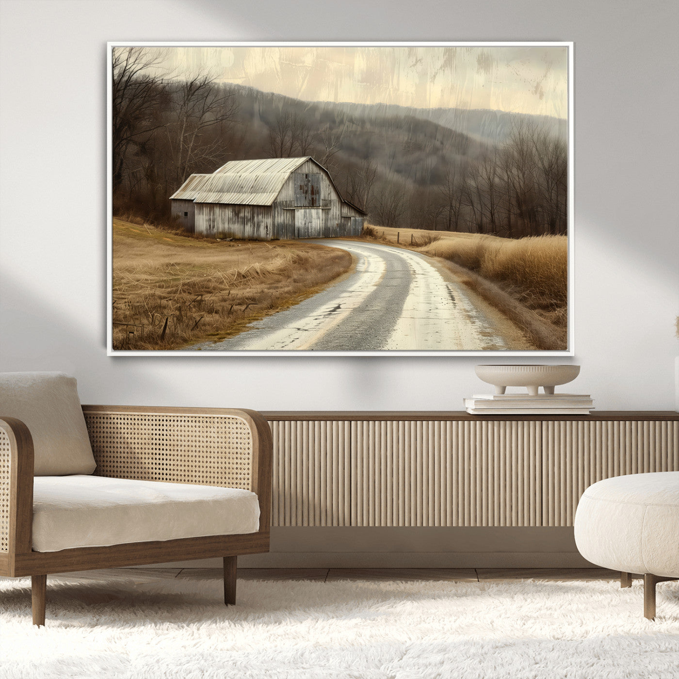 -Vintage Barn for Farmhouse Wall Decor Canvas Print