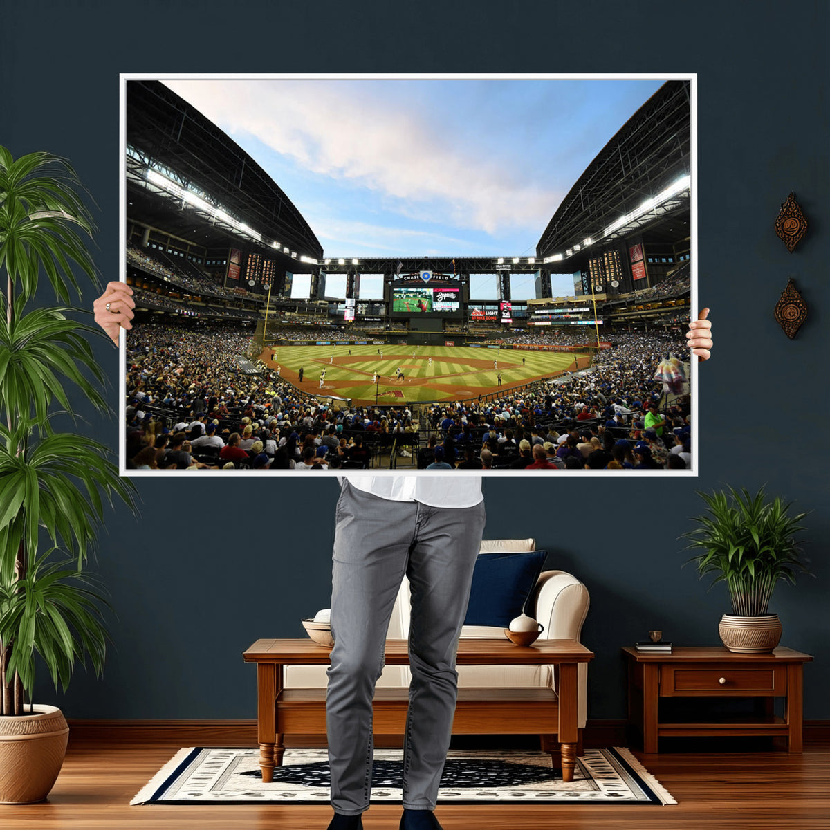 92672-MGV-CV-36X24 - Arizona Diamondbacks Team Print - Phoenix Chase Field