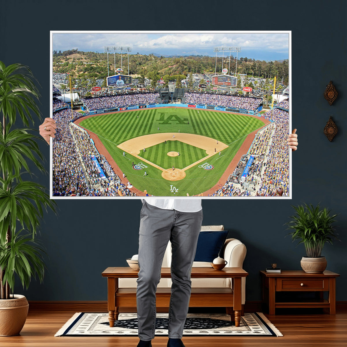 34760-MGV-CV-36X24 - Citi Field Wall Art Print | 3-Panel New York Mets Baseball Stadium Canvas Print