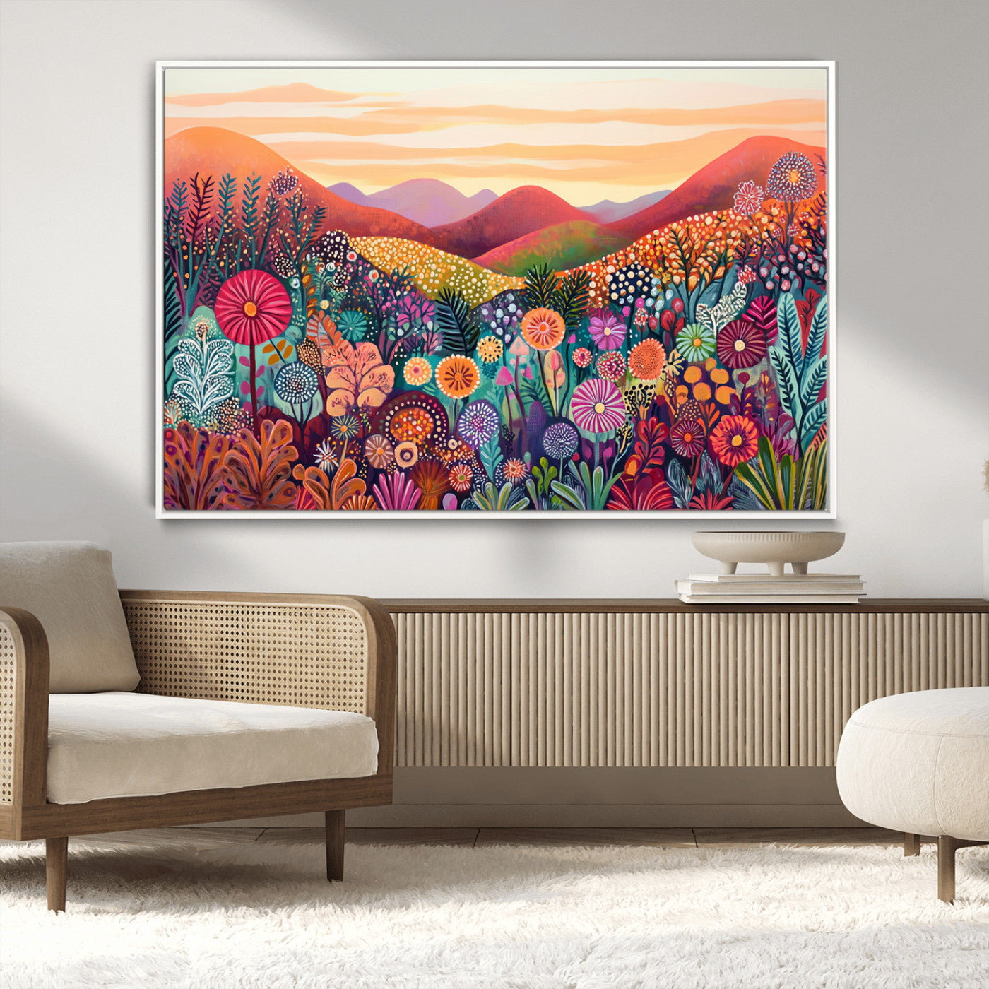 MGV-FC-36X24 - Yayoi Kusama 1986 Wall Art Print – Yayoi Kusama Wabi Sabi Japanese Wall Art Print - Vibrant Abstract
