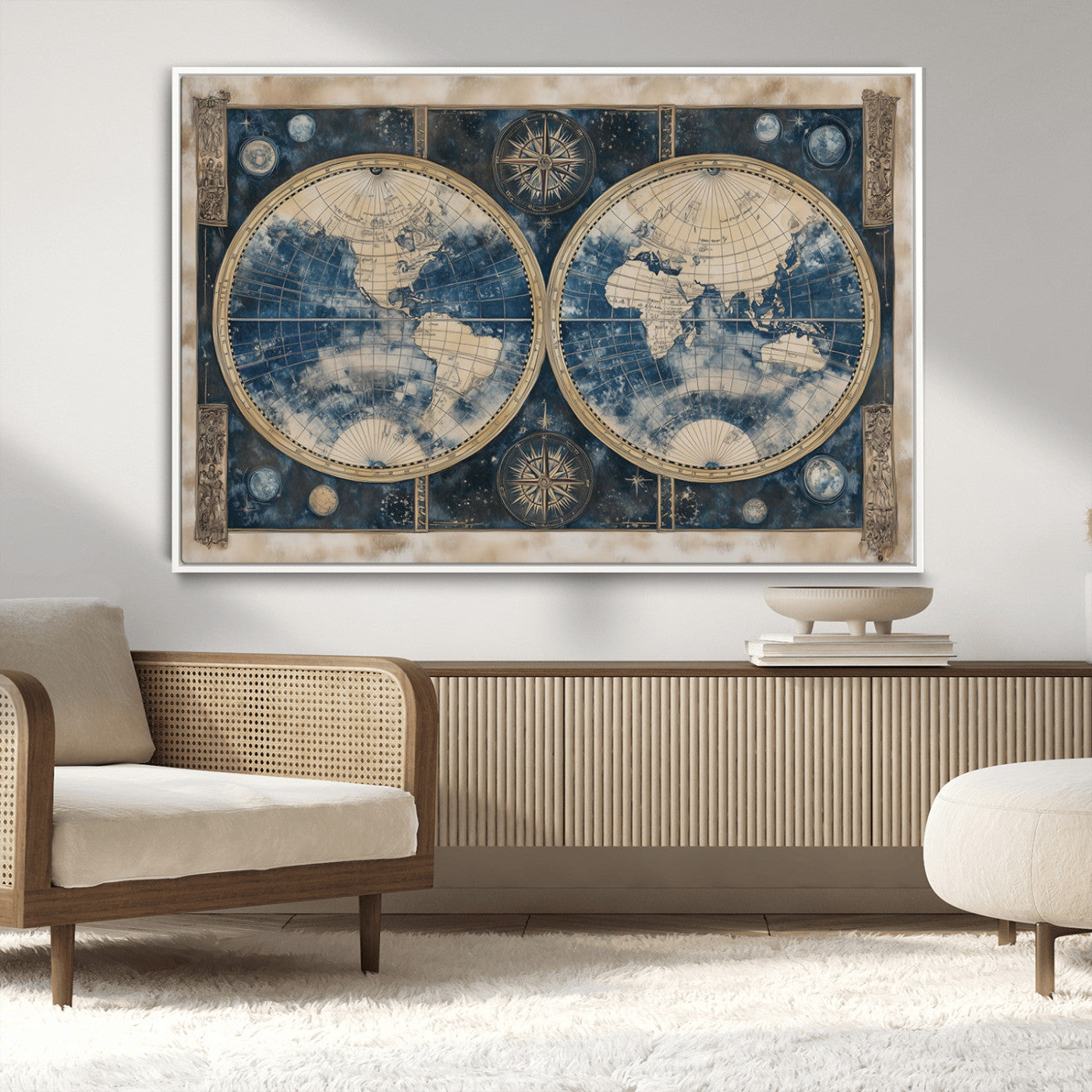 MGV-FC-36X24 - World Map Canvas Print