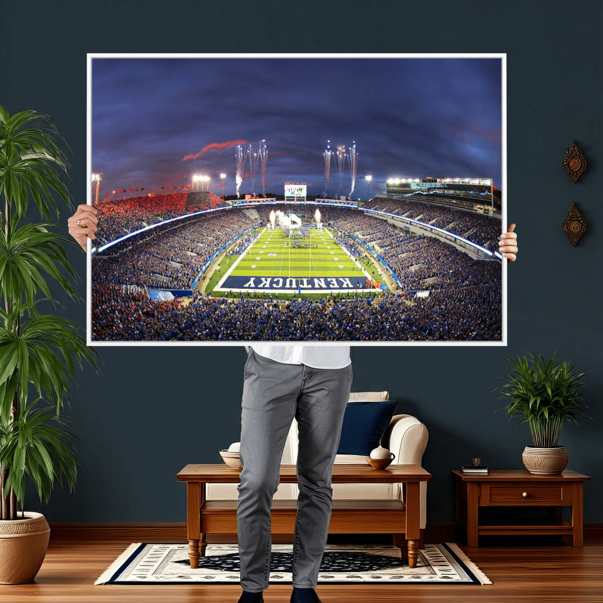 26008-MGV-CV-36X24 - Kroger Field Canvas Wall Art, Kentucky Stadium Wall Art