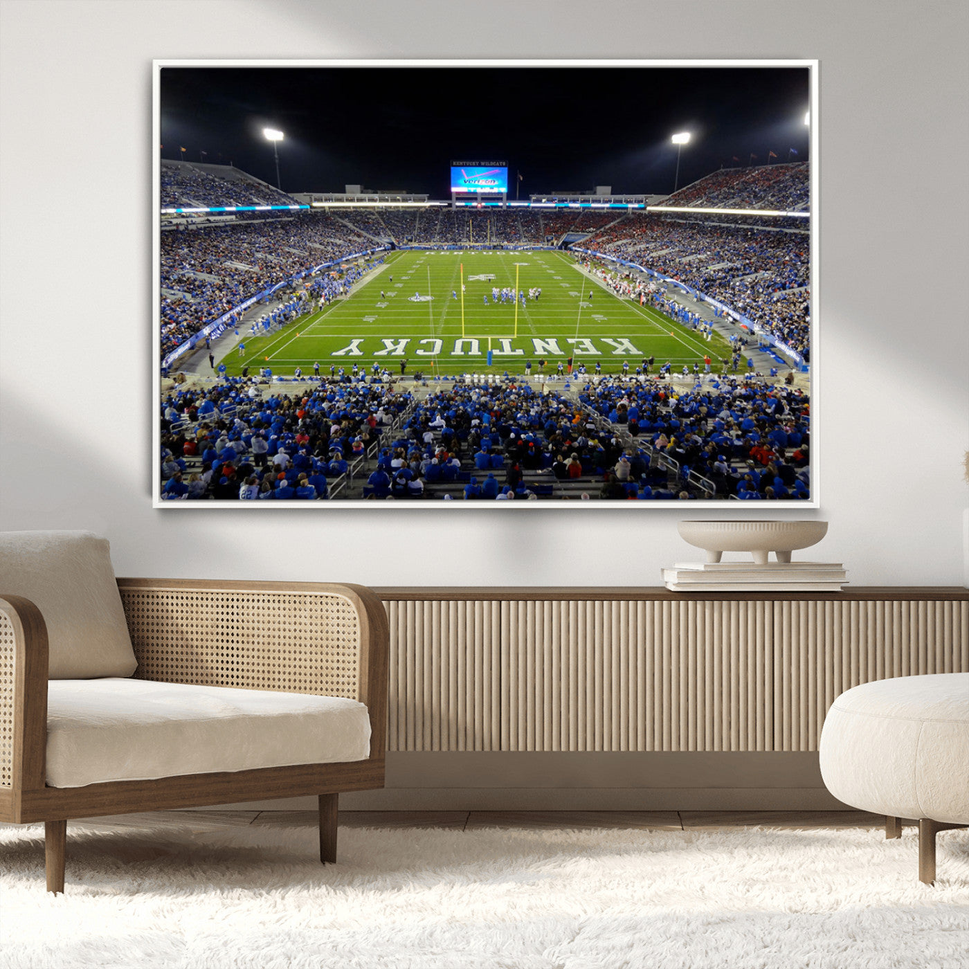 MGV-FC-36X24 - Kroger Field Canvas Wall Art - Kentucky Stadium Wall Art Print - Sunset Football Stadium Wall Decor