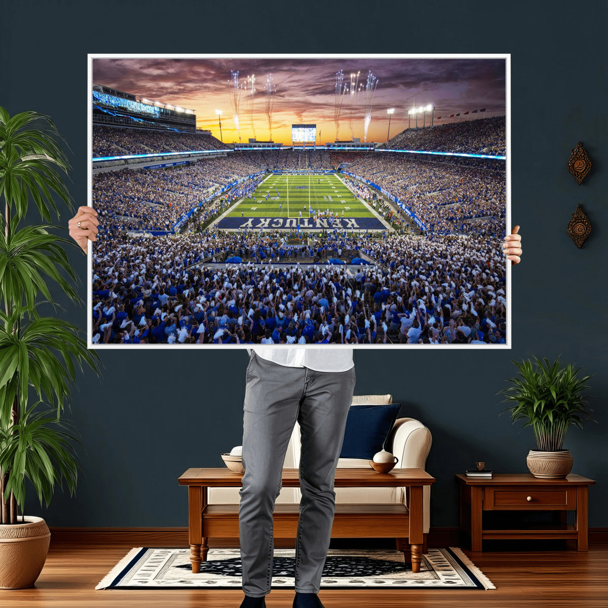 78524-MGV-CV-36X24 - Kroger Field Wall Art Print, Kentucky Stadium Wall Art