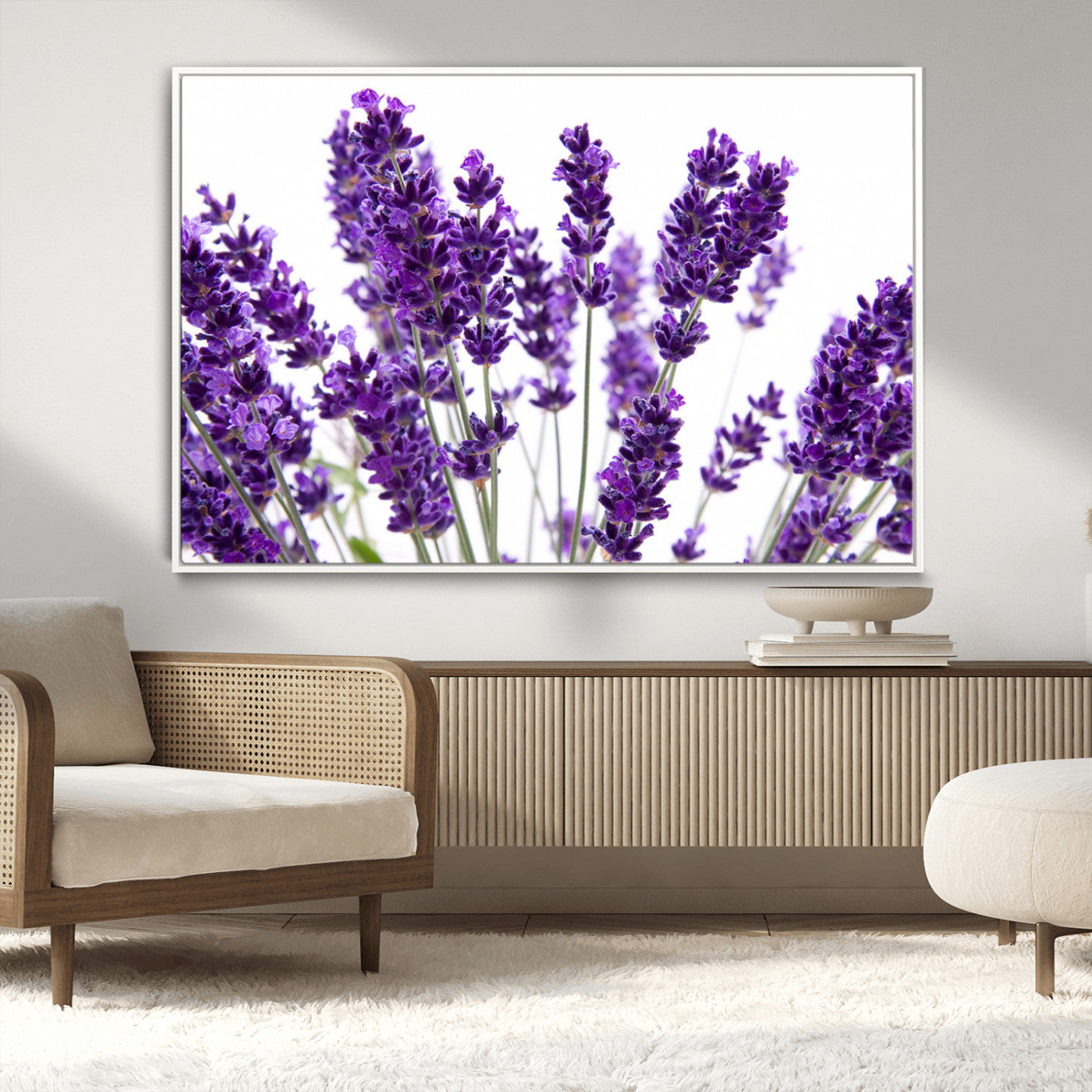 MGV-FC-36X24 - Lavender Flower Wall Art Canvas Print