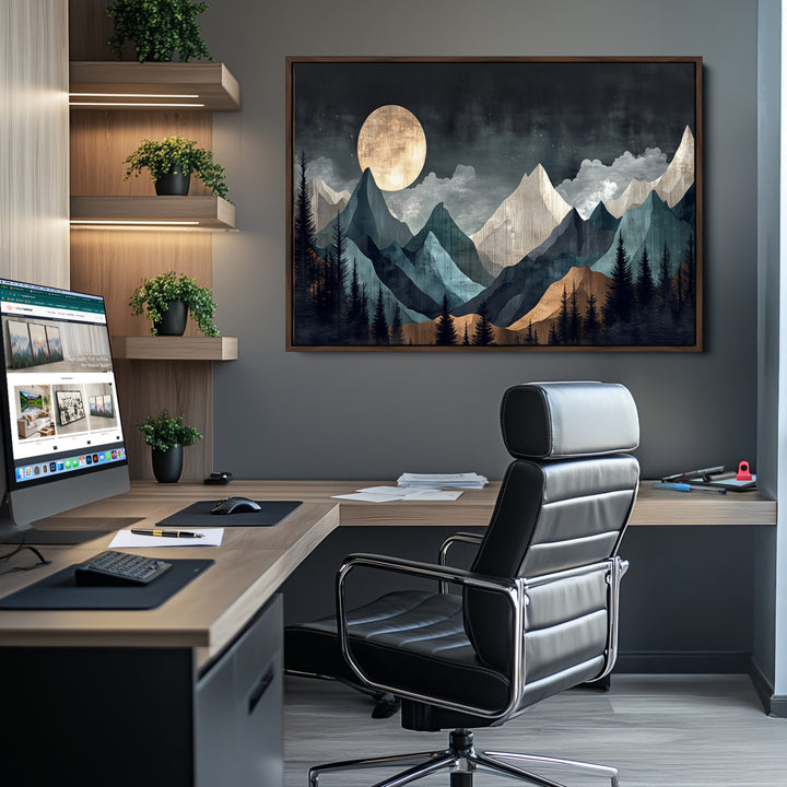 Framed Wall Art Canvas Print