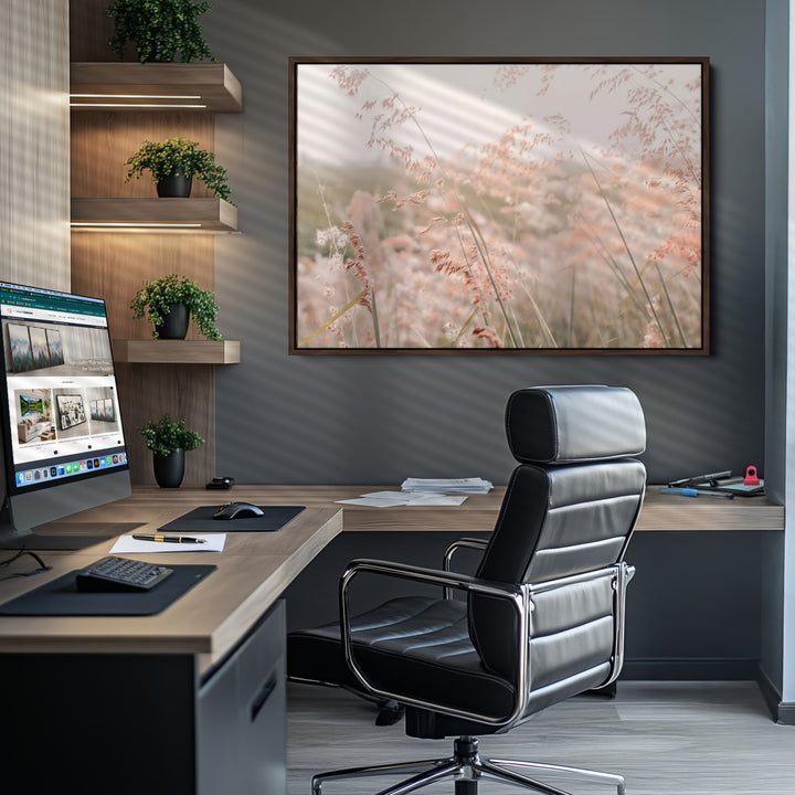 Pastel Grasses Wall Art Canvas Print