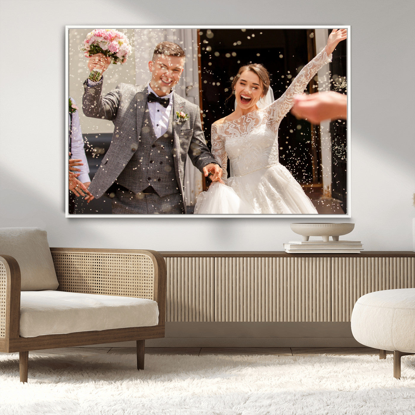 Framed Create Your Canvas Print - Personalized Wall Art for Home Decor Wall Art Print, Create Your Own Photo Canvas Print