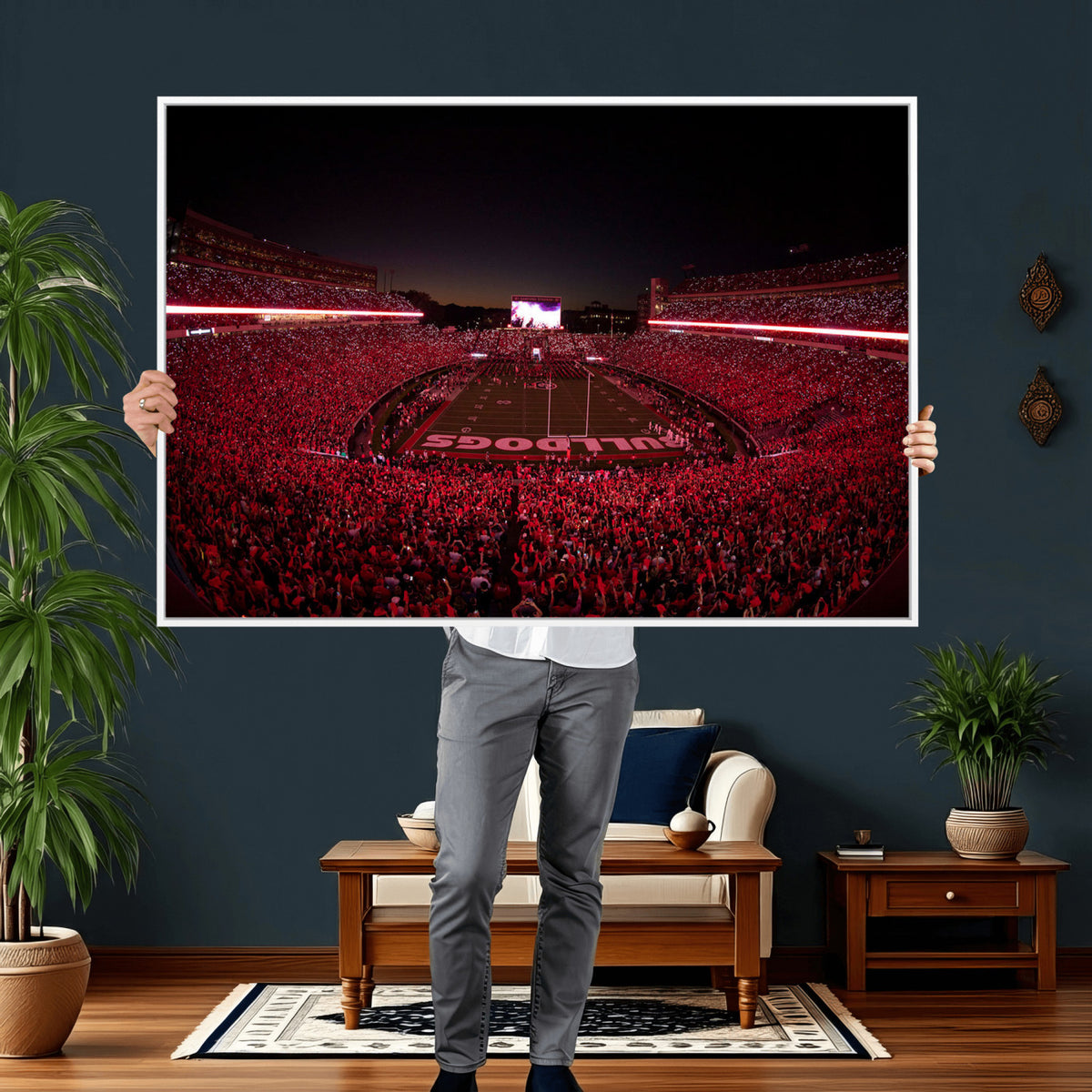 38331045-MGV-CV-36X24 - Dooley Stadium Wall Art, Sports Arena Canvas Print, Dooley Field Sanford Stadium