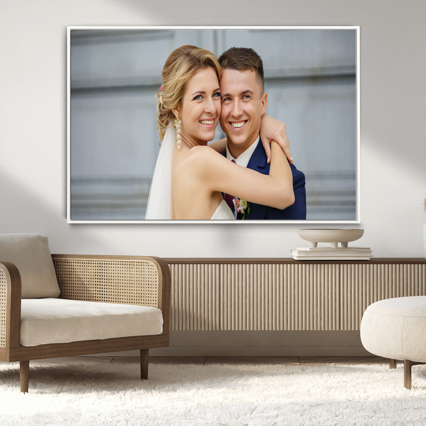 MGV-FC-36X24 - Create Your Own Photo Framed Canvas Print - Custom Personalized Wall Art Print for Gift