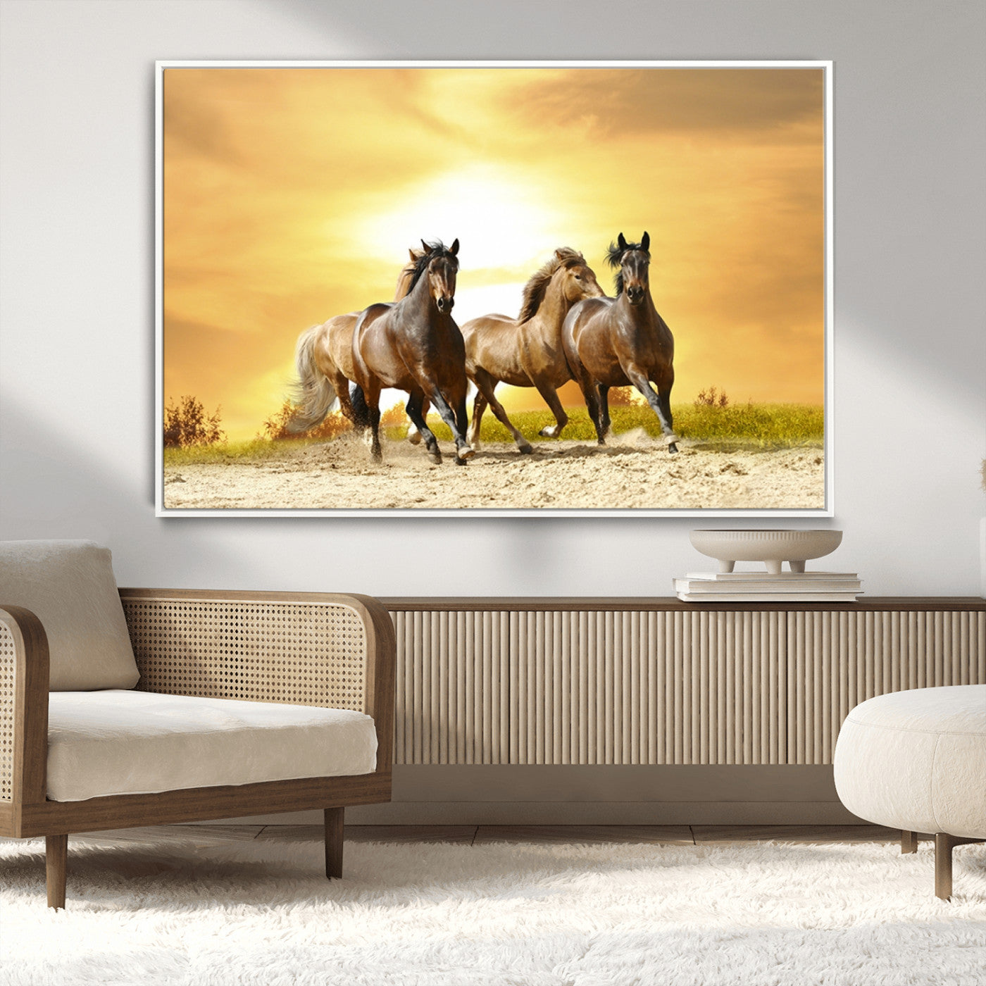 MGV-FC-36X24 - Wild Horses Wall Art Canvas Print