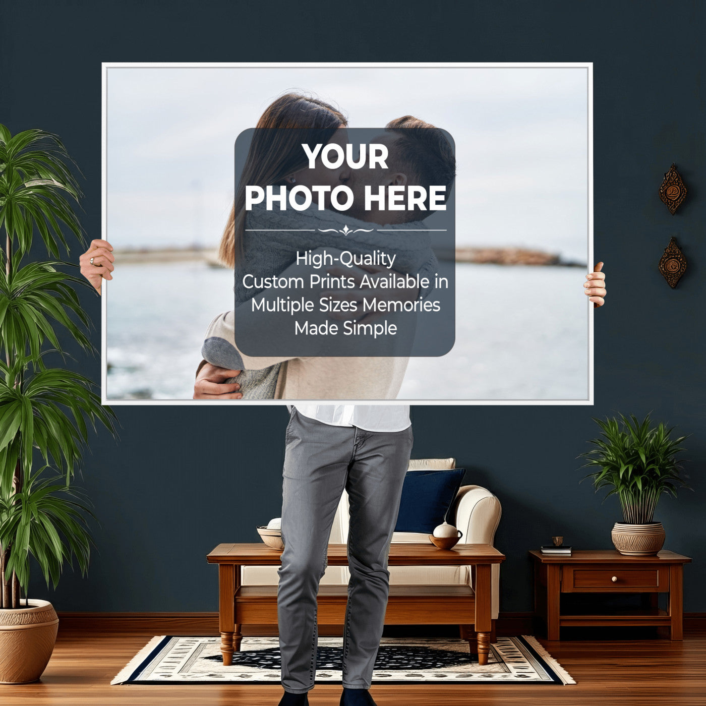 29940442-MGV-CV-36X24 - Custom Photo Canvas Print, Personalized Picture Wall Art, Your Image on Canvas, Family Portrait Gift