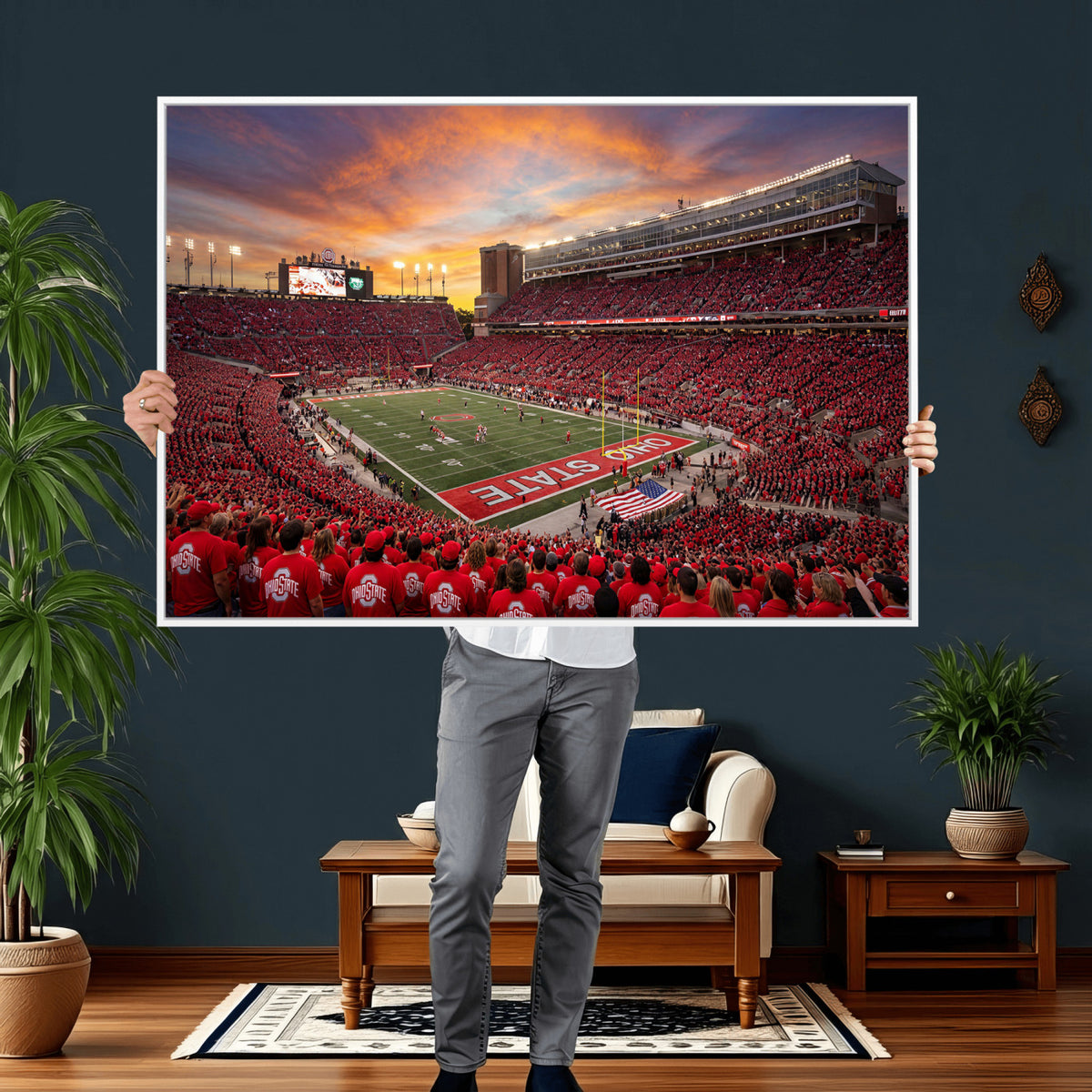 73119077-MGV-CV-36X24 - Stadium Wall Art Canvas Print