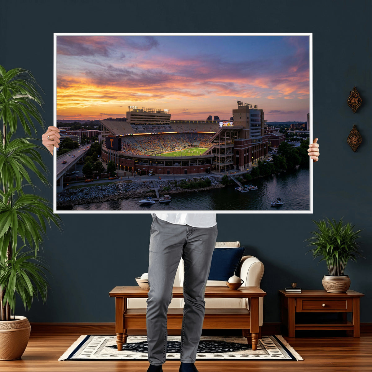 61093642-MGV-CV-36X24 - Stadium Wall Art Canvas Print
