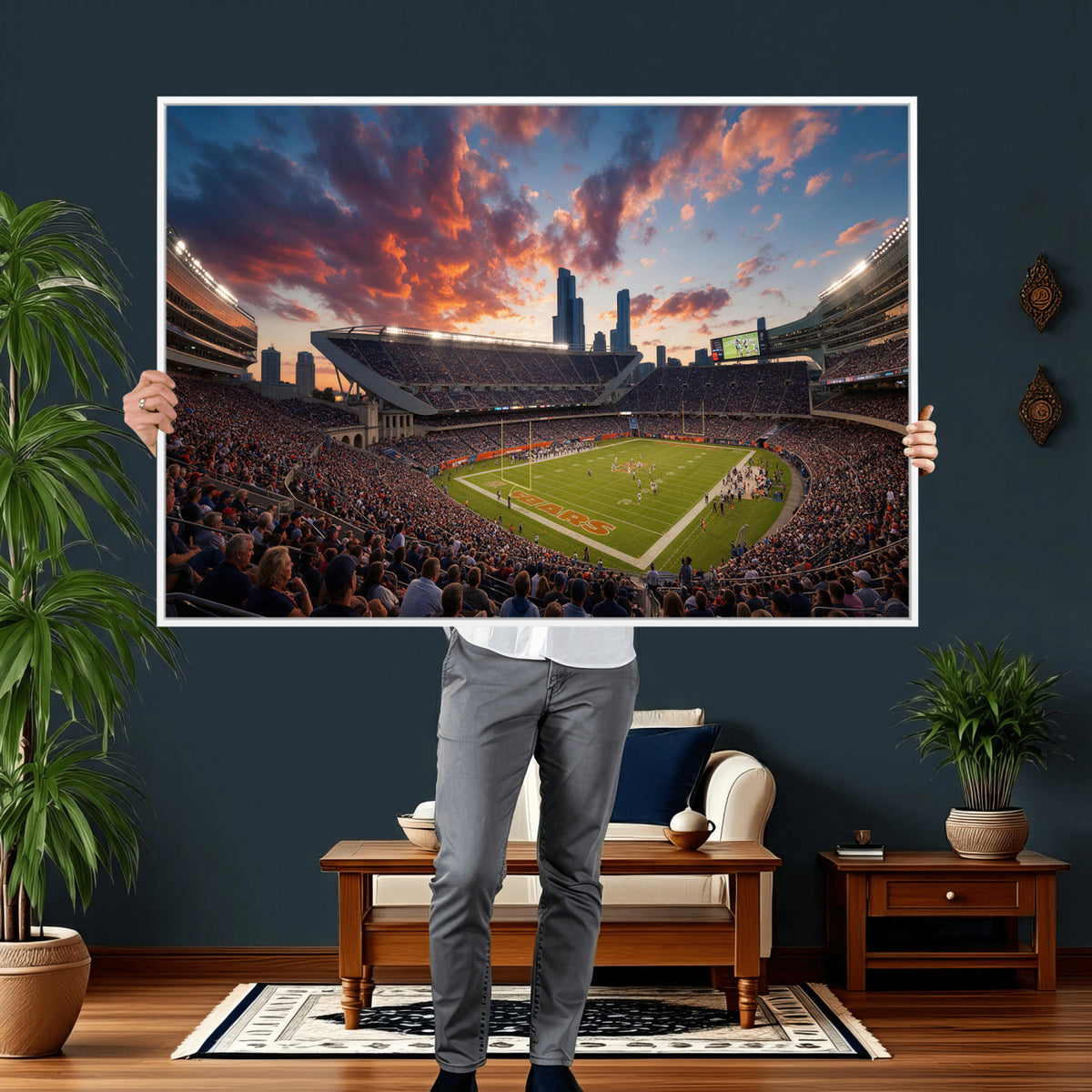 21104528-MGV-CV-36X24 - Stadium Wall Art Canvas Print