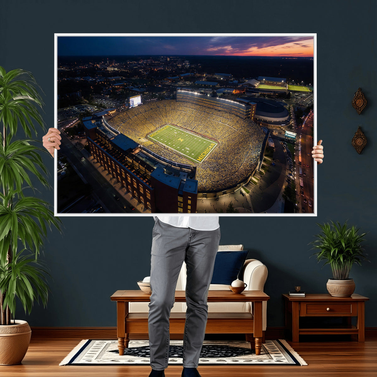 61127284-MGV-CV-36X24 - Stadium Wall Art Canvas Print