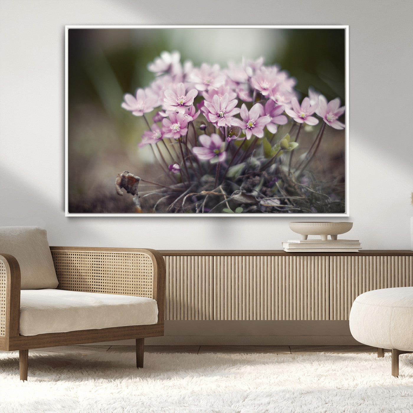 MGV-FC-36X24 - Pink Wild Flower Canvas Print