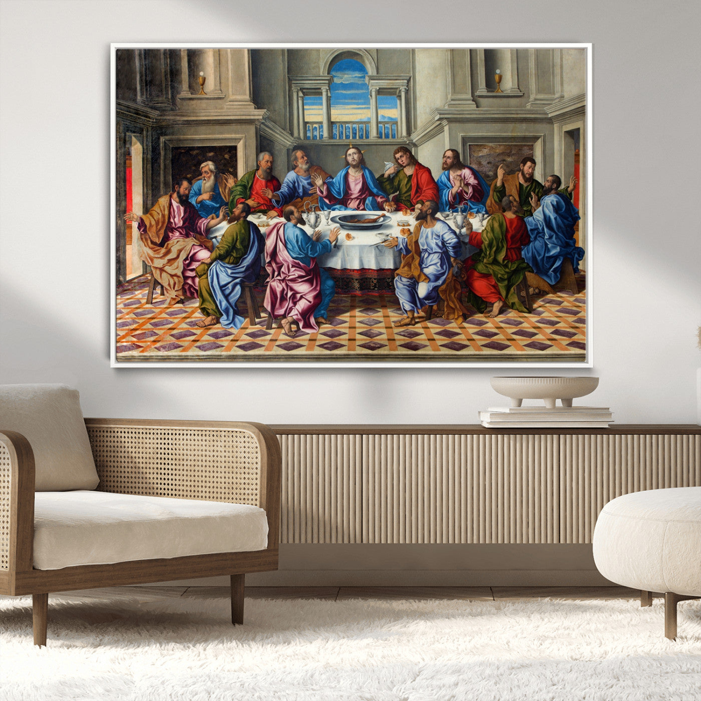 MGV-FC-36X24 - The Last Supper Multi Panel Canvas Wall Art