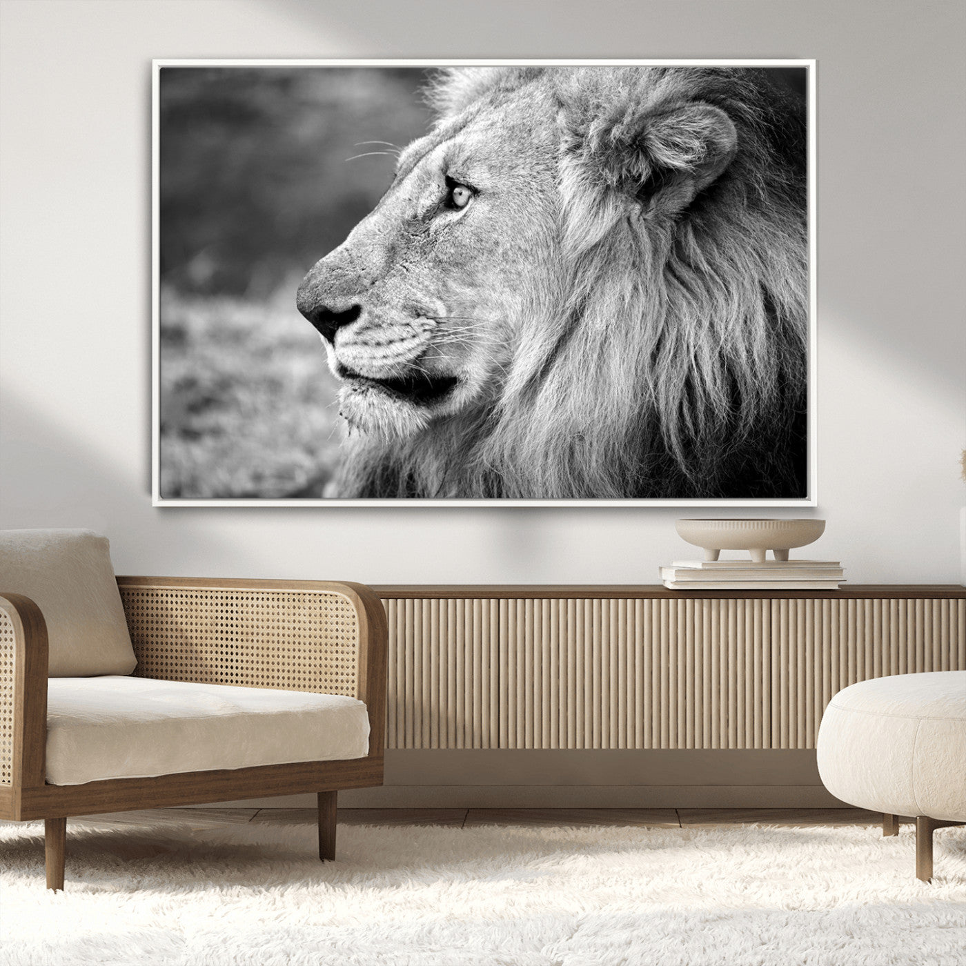 MGV-FC-36X24 - African Lion Wall Art Canvas Print