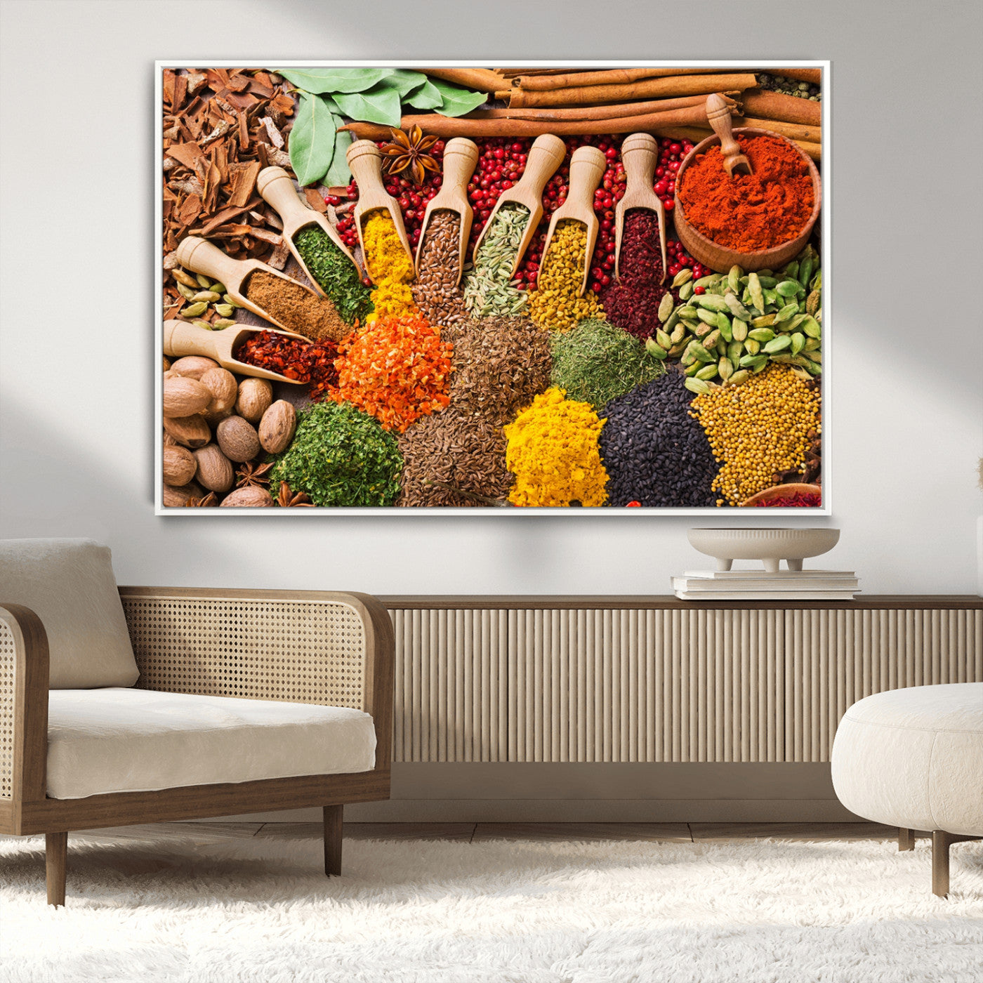 MGV-FC-36X24 - Spices Kitchen Wall Art Canvas Print