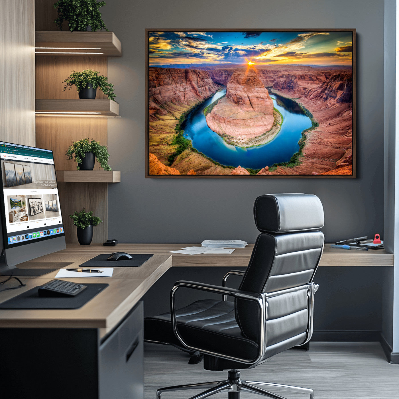 80407-MGV-CV-36X24-Grand Canyon Wall Art Canvas Print