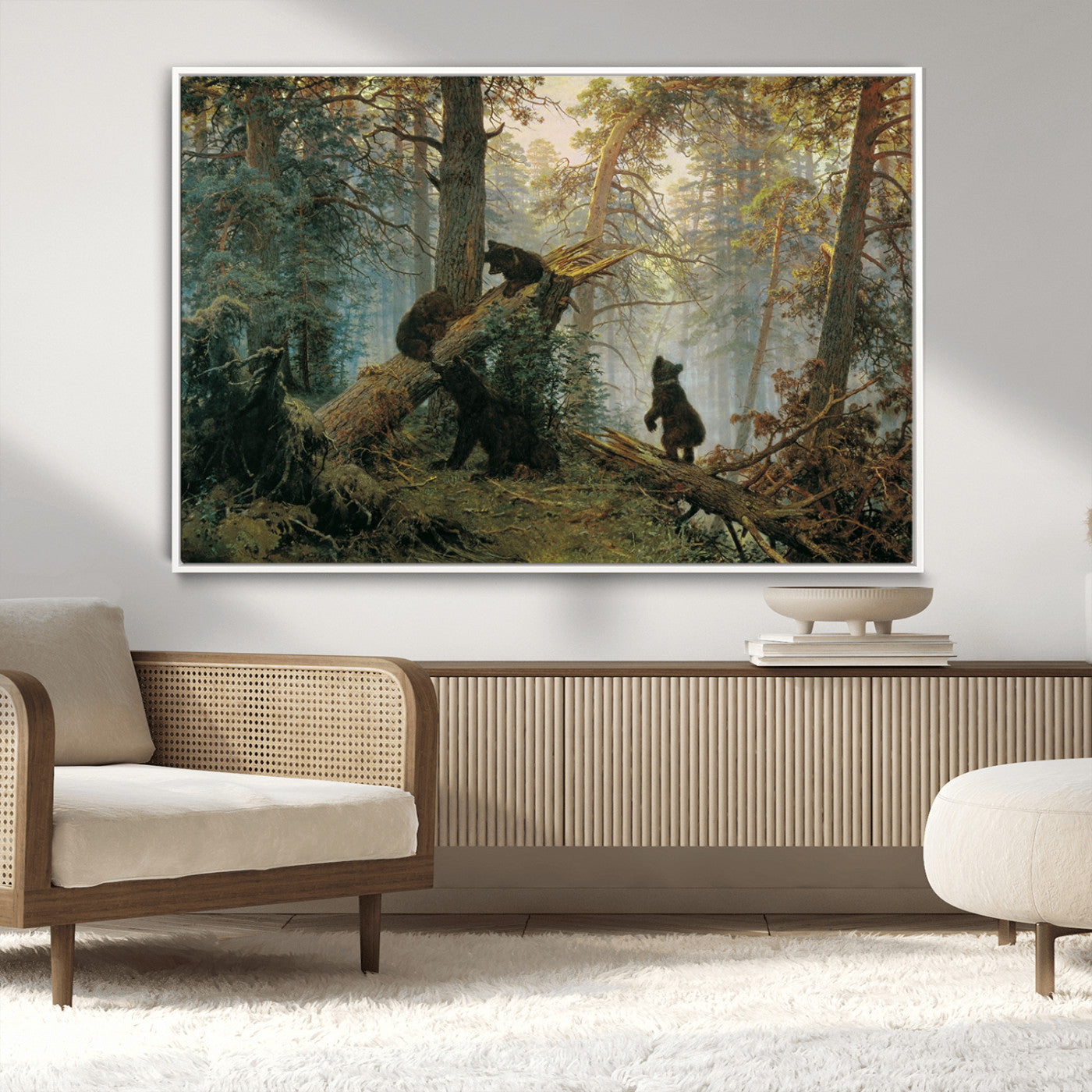 MGV-FC-36X24 - Grizzly Bear Cubs Wall Art Canvas Print