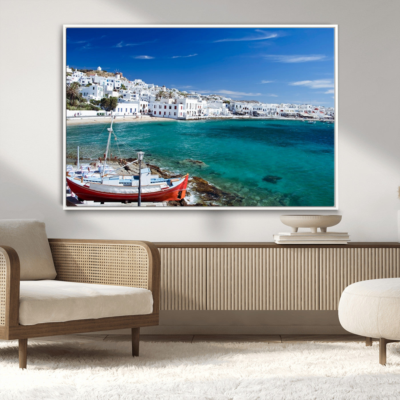 MGV-FC-36X24 - Santorini Wall Art Canvas Print