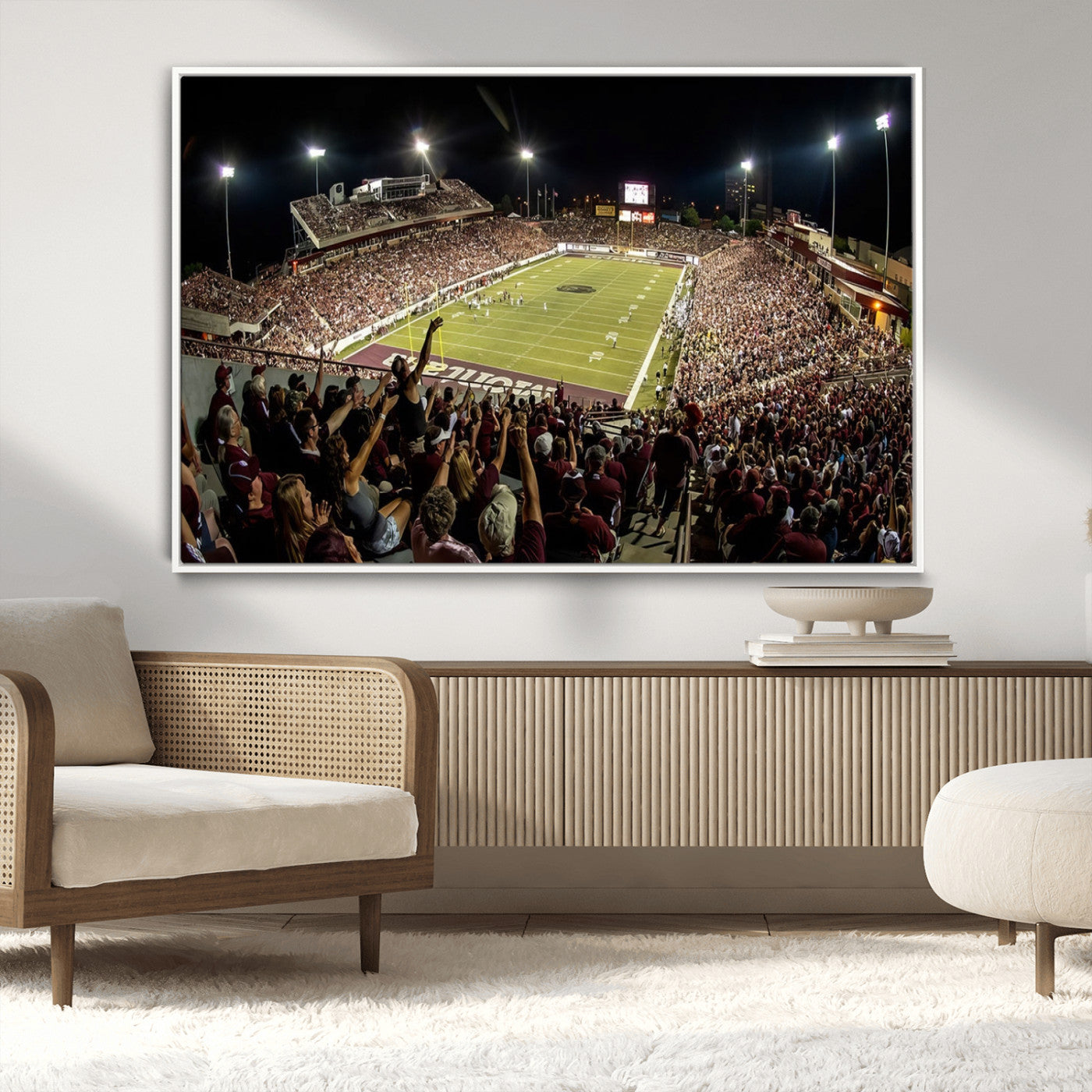 -Washington-Grizzly Stadium Canvas Print, American Football Wall Art Canvas Print, Stadium Sport Wall