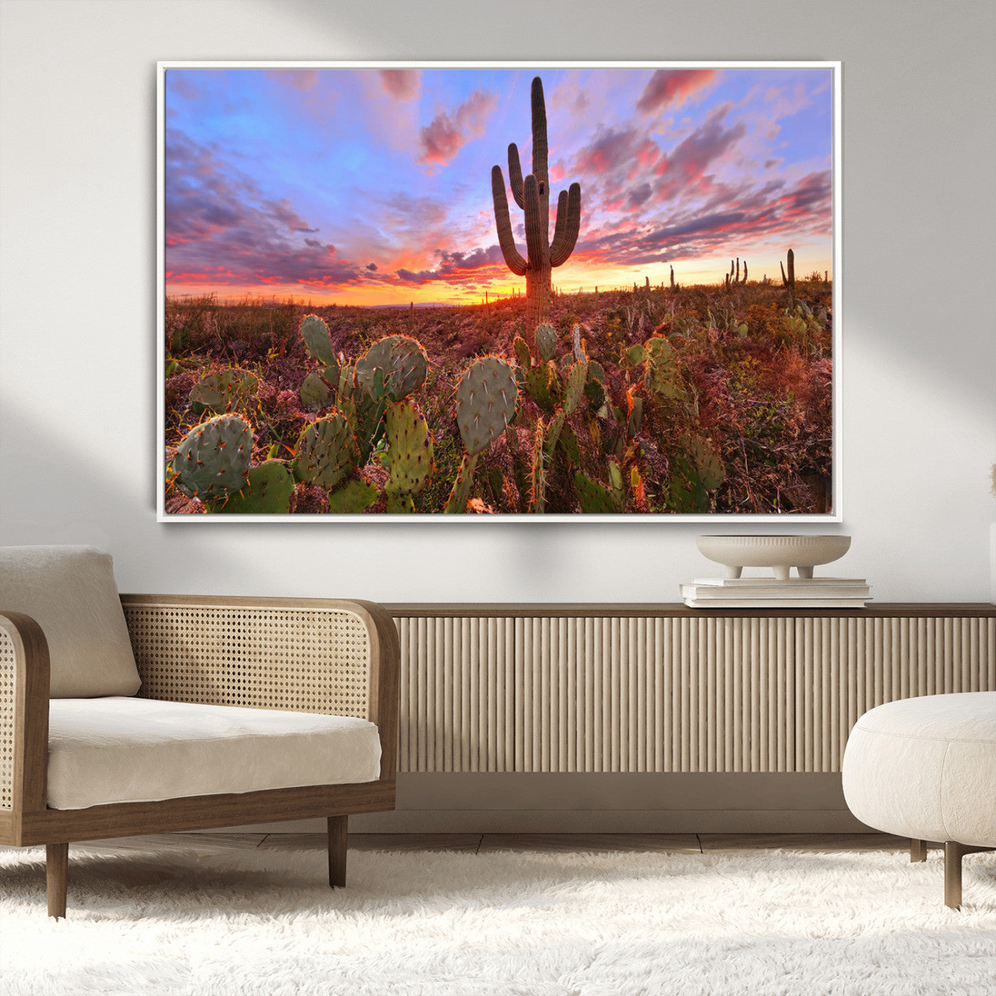 MGV-FC-36X24 - Arizona Desert Sunset Wall Art Canvas Print
