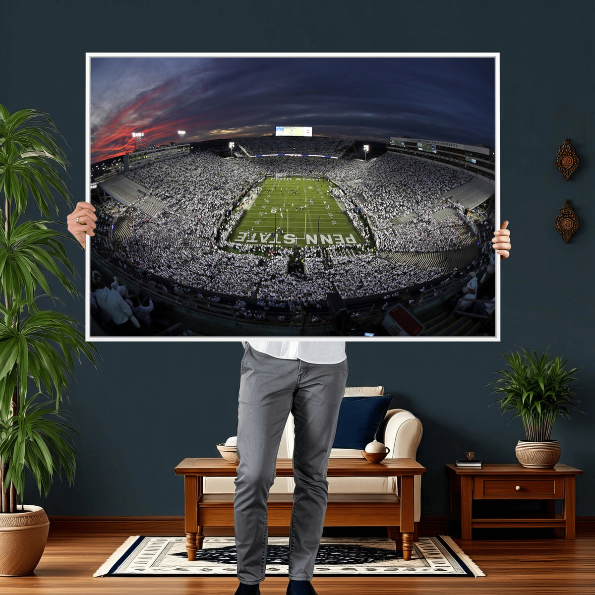59877-MGV-CV-36X24 - Penn State University Nittany Lions Football Team Print