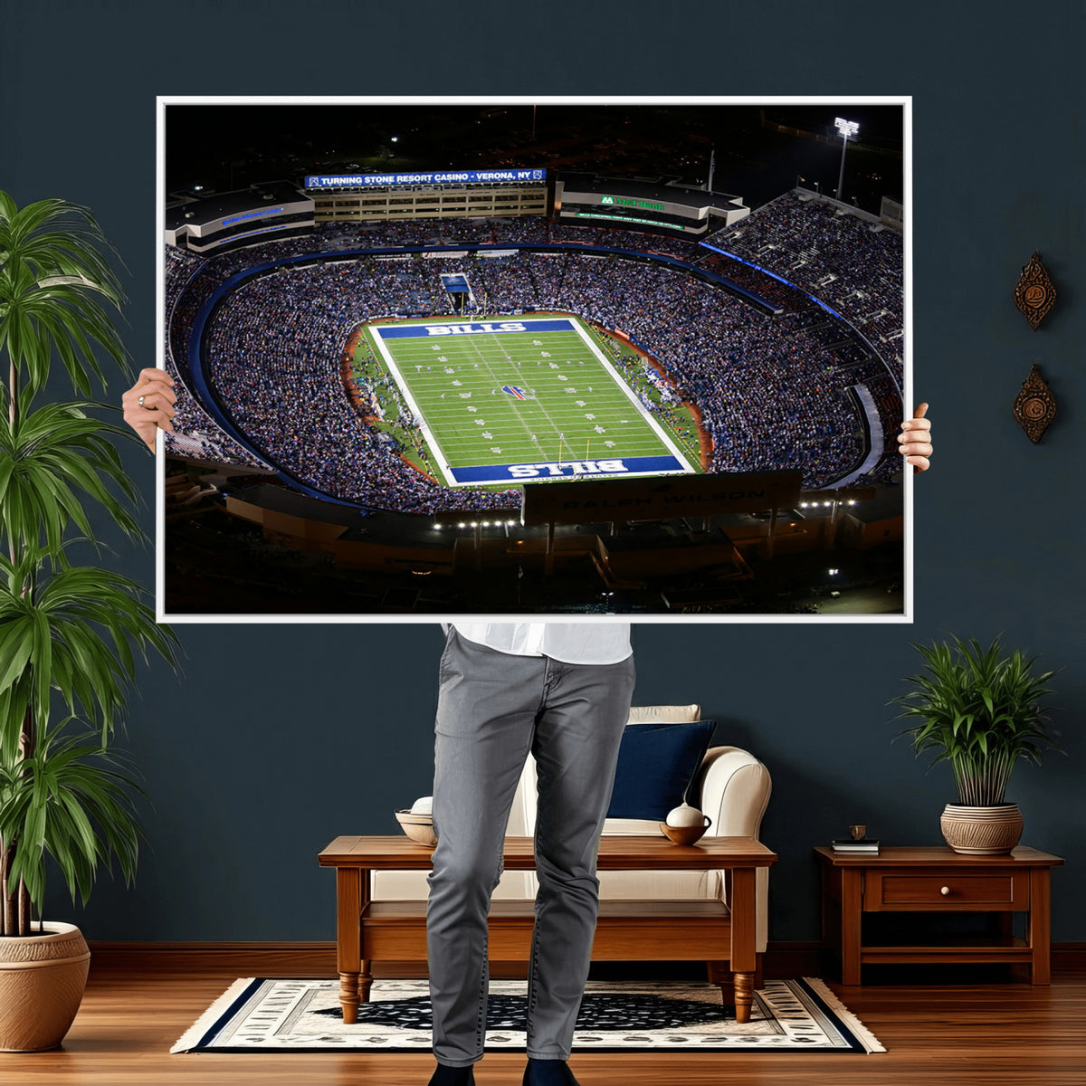 19030-MGV-CV-36X24 - Buffalo Bills NFL Football Team Print, Highmark Stadium