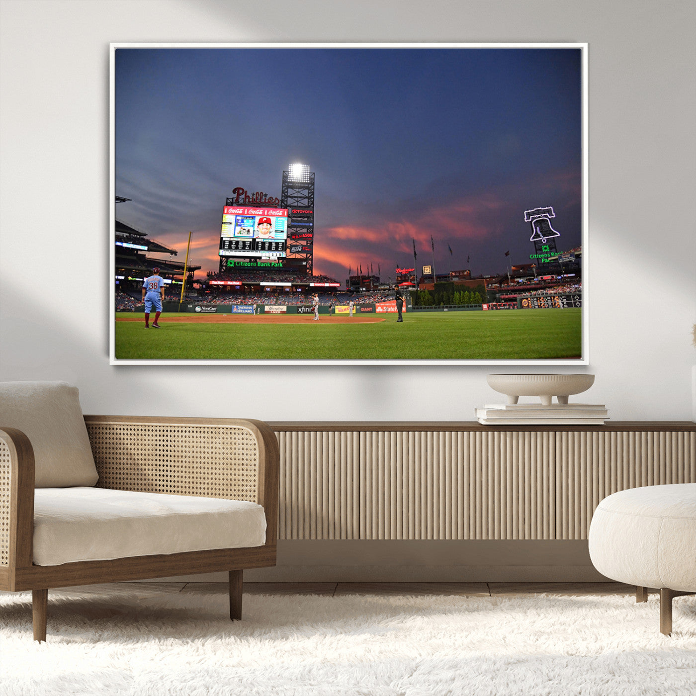 MGV-FC-36X24 - Philadelphia Phillies Baseball Print - Philadelphia Citizens Bank Park Stadium Wall Art, Phillies