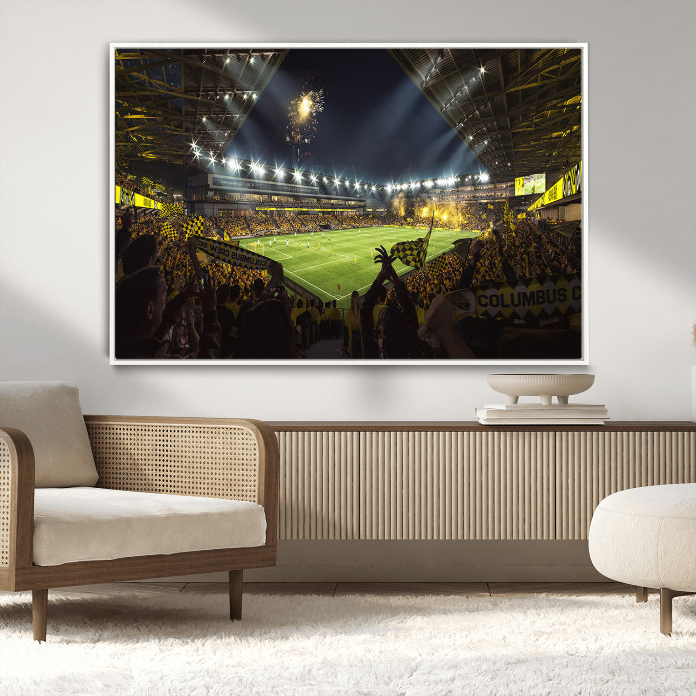 MGV-FC-36X24 - Columbus Crew Soccer Team Print - Columbus Crew Stadium Wall Art Canvas Print