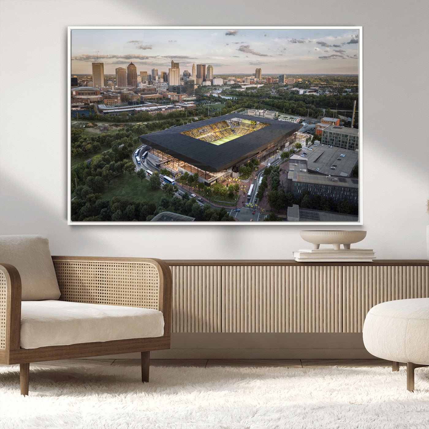 MGV-FC-36X24 - Columbus Crew Soccer Team Print - Columbus Crew Stadium Wall Art, Columbus Crew Soccer Wall Art