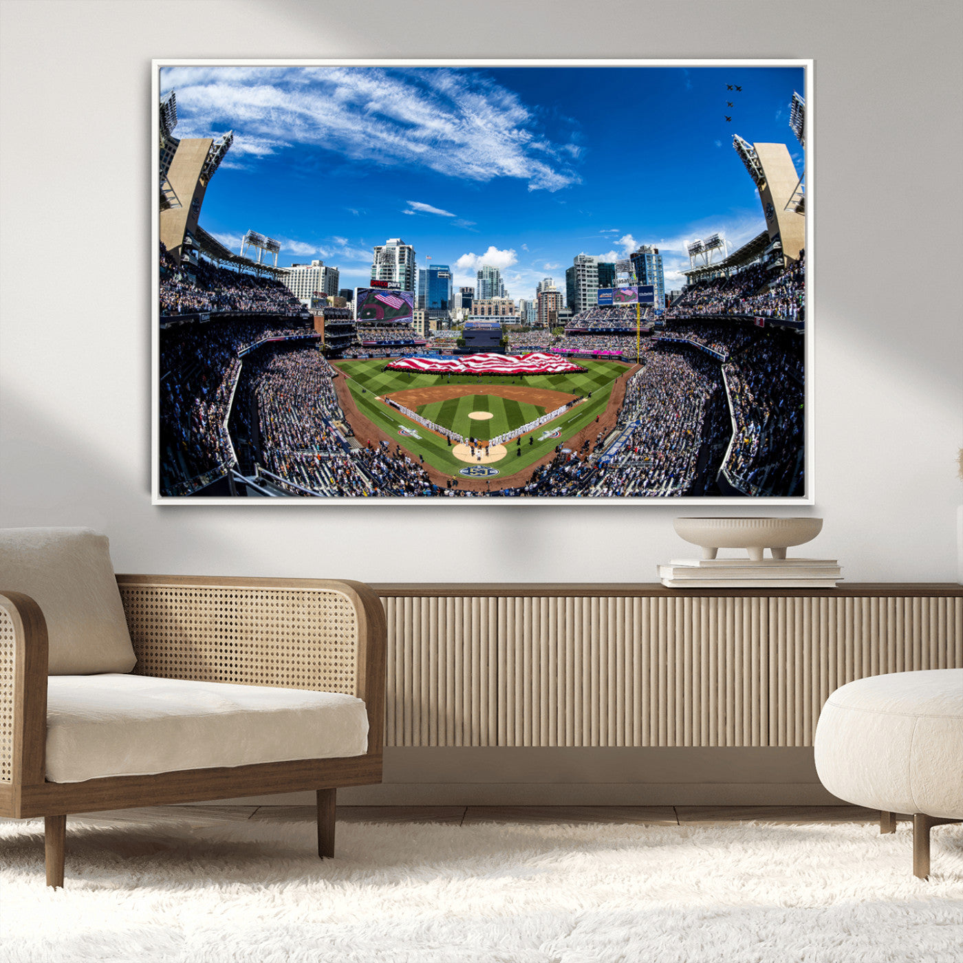 MGV-FC-36X24 - San Diego Padres Baseball Team Print - Petco Park Stadium Wall Art Canvas Print