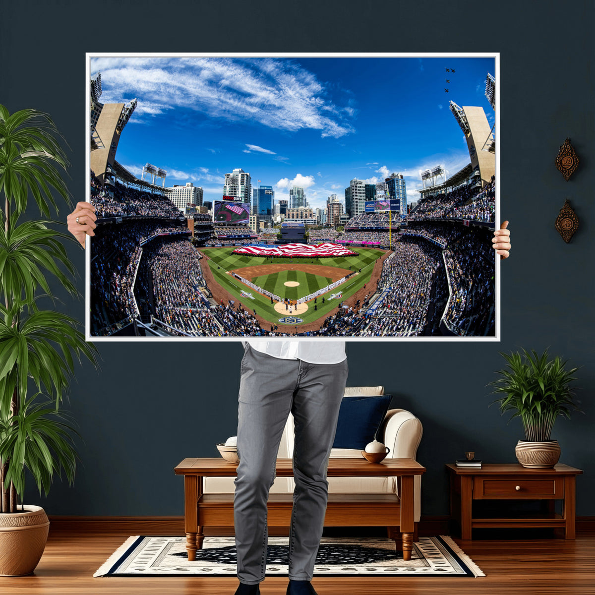 52297-MGV-CV-36X24 - San Diego Padres Baseball Team Print, Petco Park Stadium