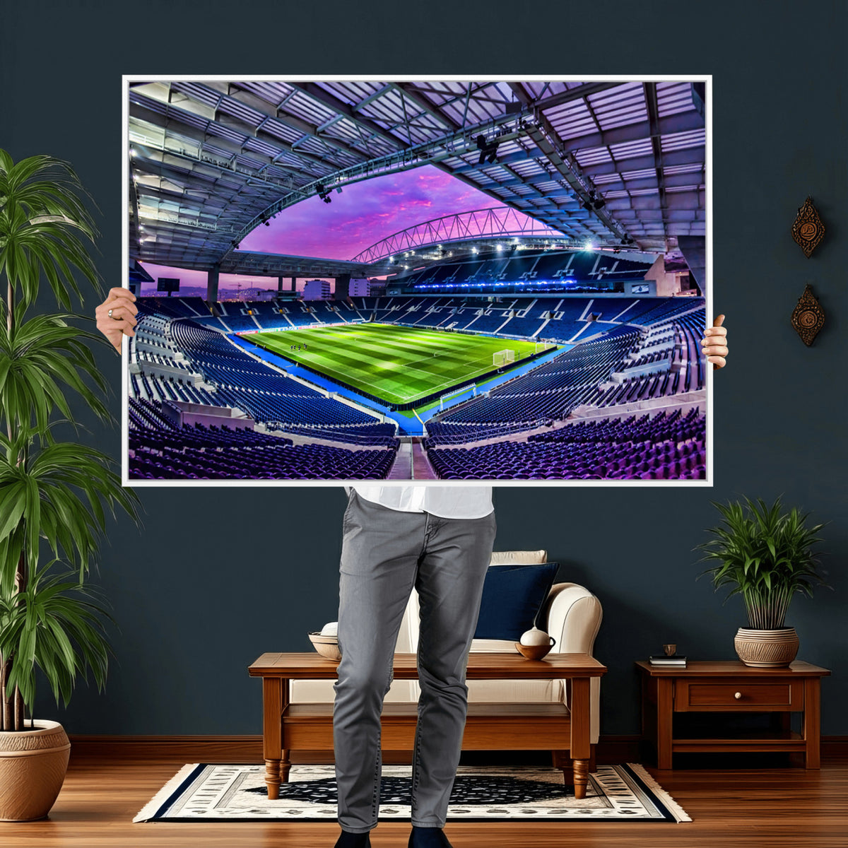 10851-MGV-CV-36X24 - FC Porto Soccer Team Print Canvas, Dragon Stadium Wall Art