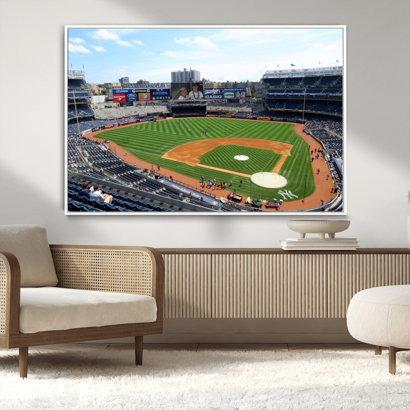 MGV-FC-36X24 - Buffalo Bills Stadium Wall Art - Buffalo Bills Decor- NFL Fans Gift, Perfect Sports Decor for Living
