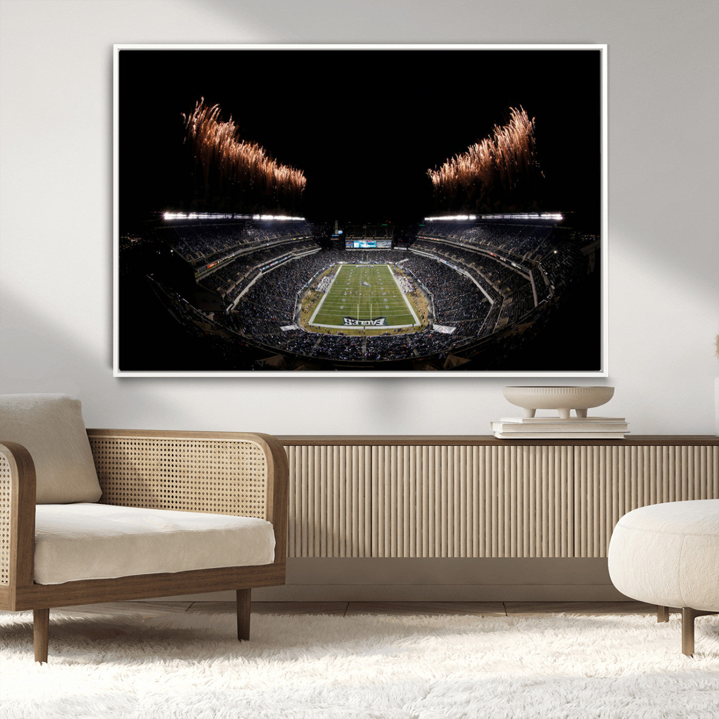 MGV-FC-36X24 - Eagles Field Stadium Wall Art | Philadelphia Eagles Football Team Print - Philadelphia Lincoln
