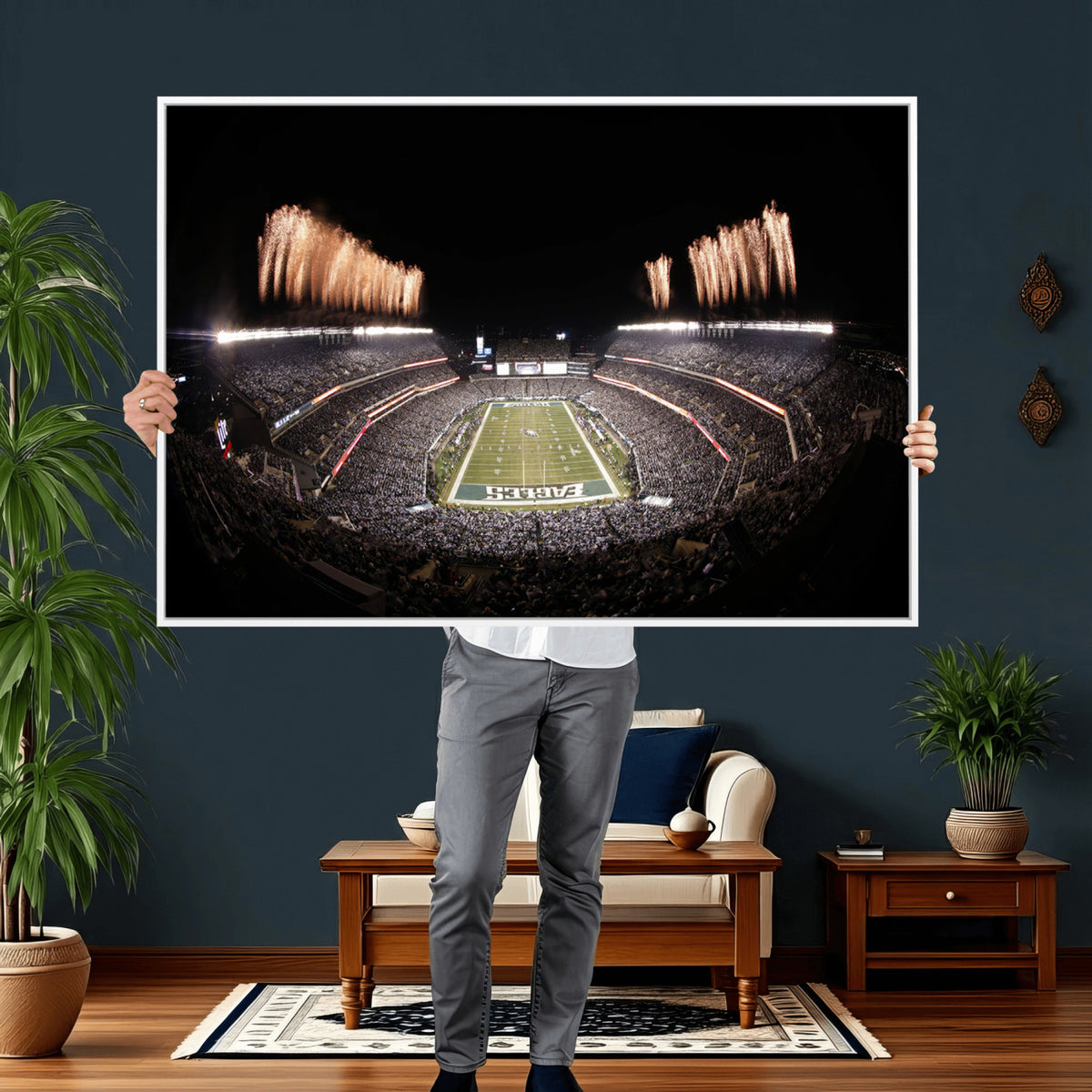 48893-MGV-CV-36X24 - Eagles Field Stadium Wall Art, Lincoln Financial Field
