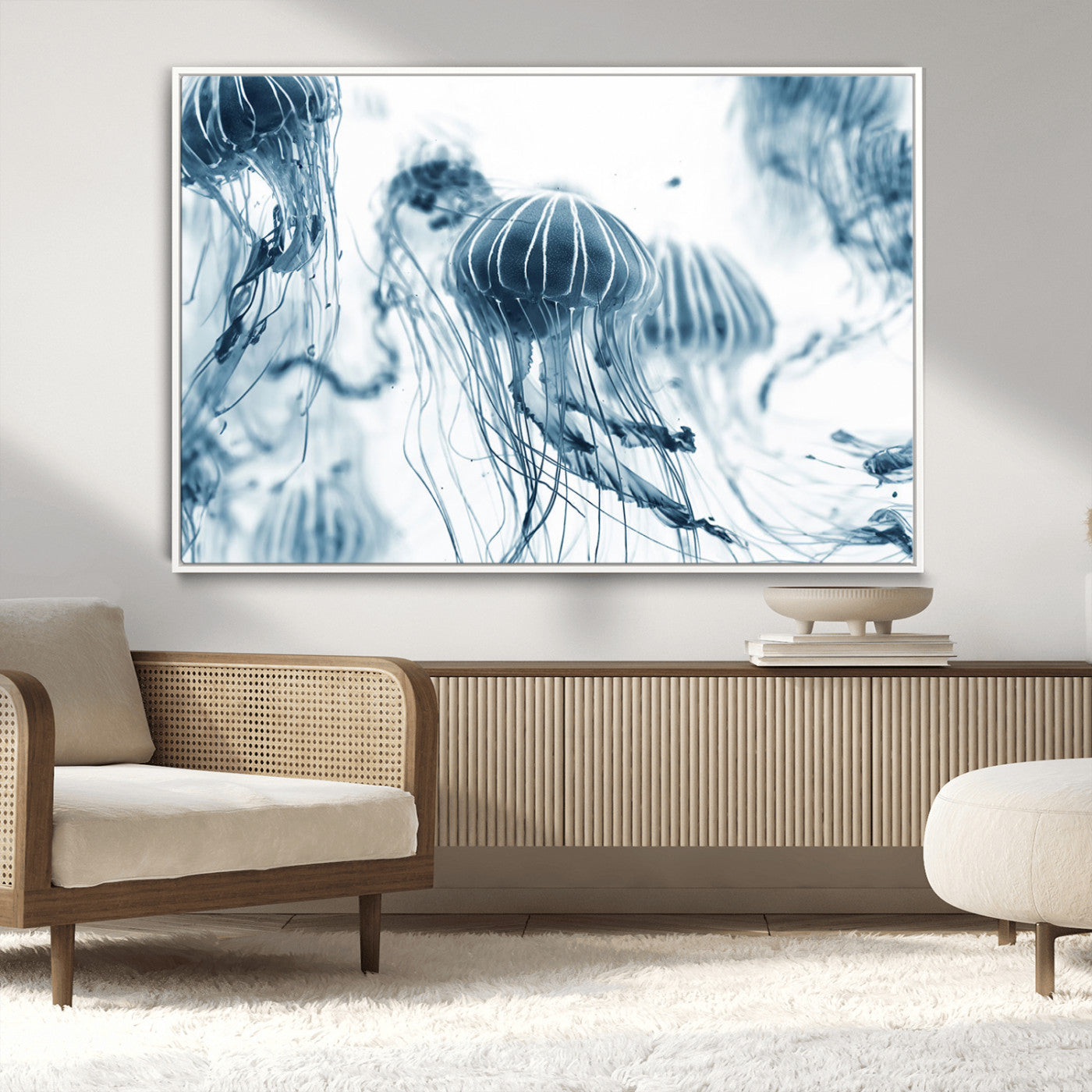 MGV-FC-36X24 - Abstract Jellyfish Canvas Print Wall Art