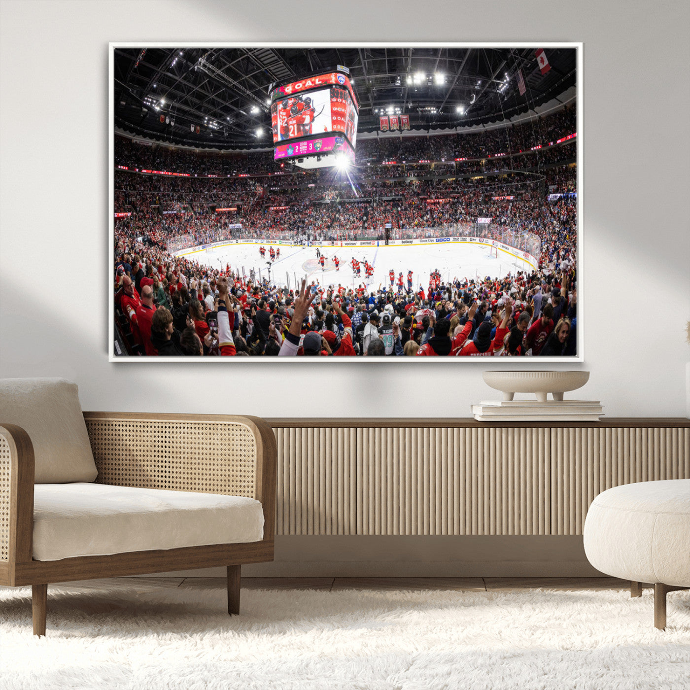 MGV-FC-36X24 - Amerant Bank Arena Wall Art Canvas Print - Basketball Arena Stadium Print