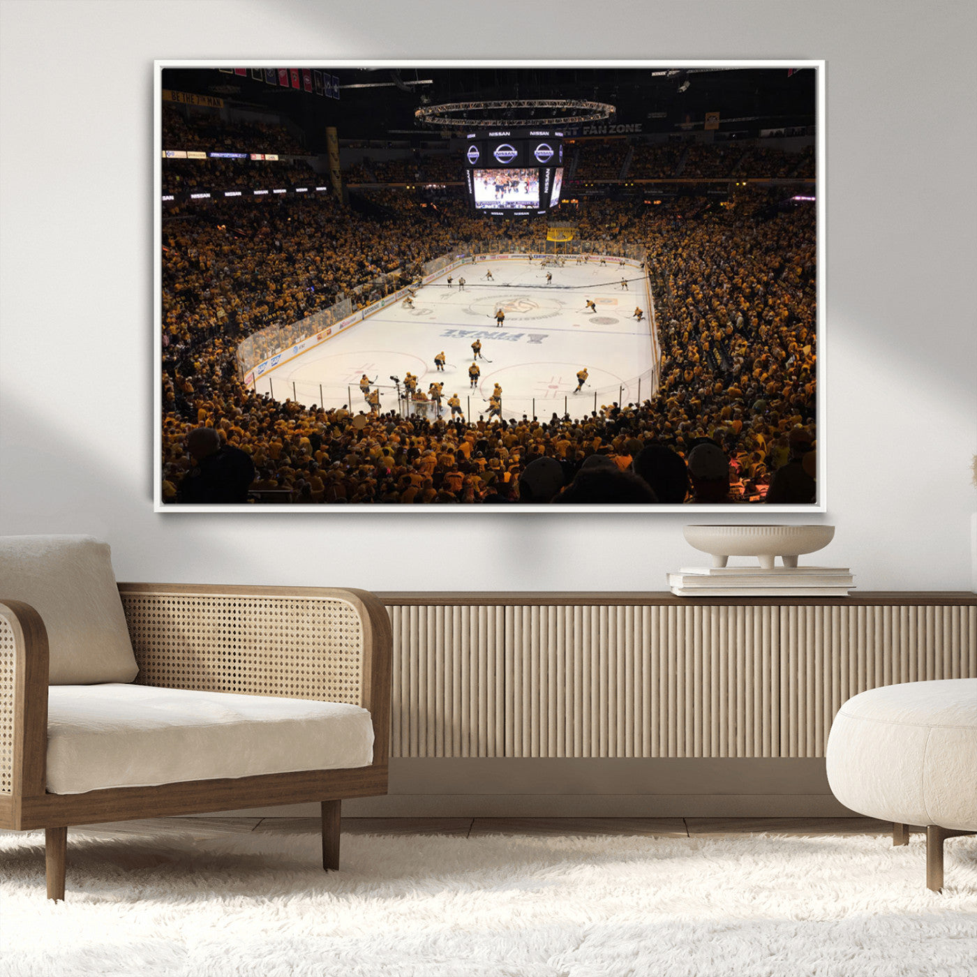 MGV-FC-36X24 - Bridgestone Arena - Nashville Predators Hockey Team Print - Nashville Wall Art Canvas Print