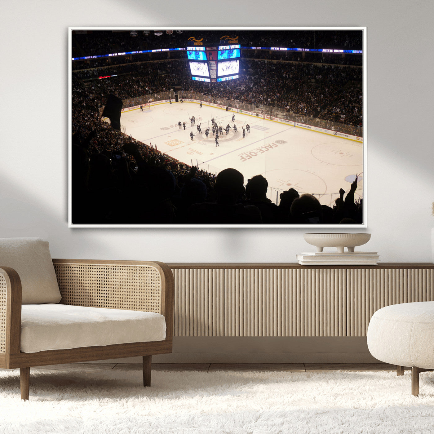 MGV-FC-36X24 - Canada Life Centre Wall Art | Winnipeg Jets Hockey Team Print Canvas | Ready to Hang | Winnipeg Wall