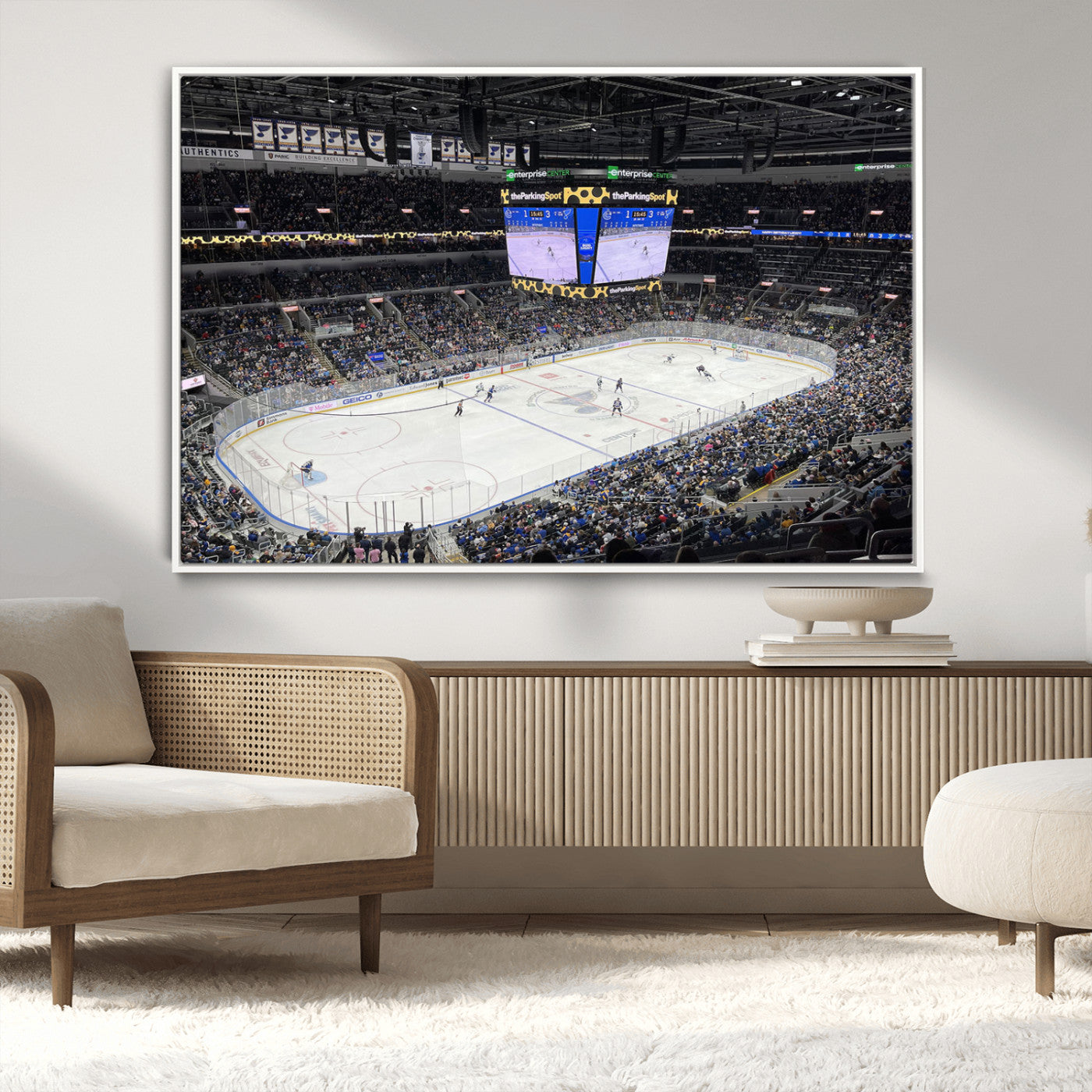 MGV-FC-36X24 - Enterprise Center Missouri St. Louis Blues Hockey Stadium Wall Art Canvas Print