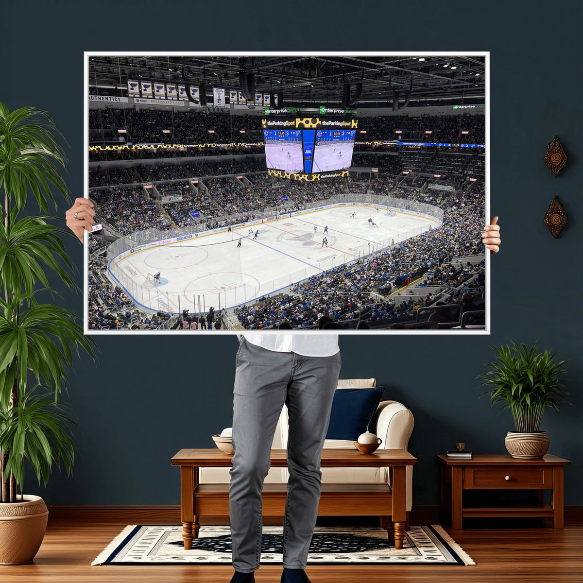 75222-MGV-CV-36X24 - Enterprise Center Missouri St. Louis Blues Hockey Stadium