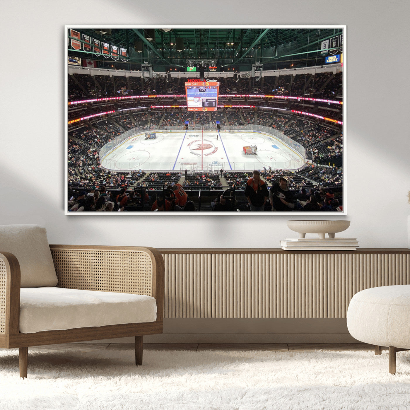 MGV-FC-36X24 - Honda Center California Anaheim Ducks Ice Hockey Stadium Canvas Print Wall Art