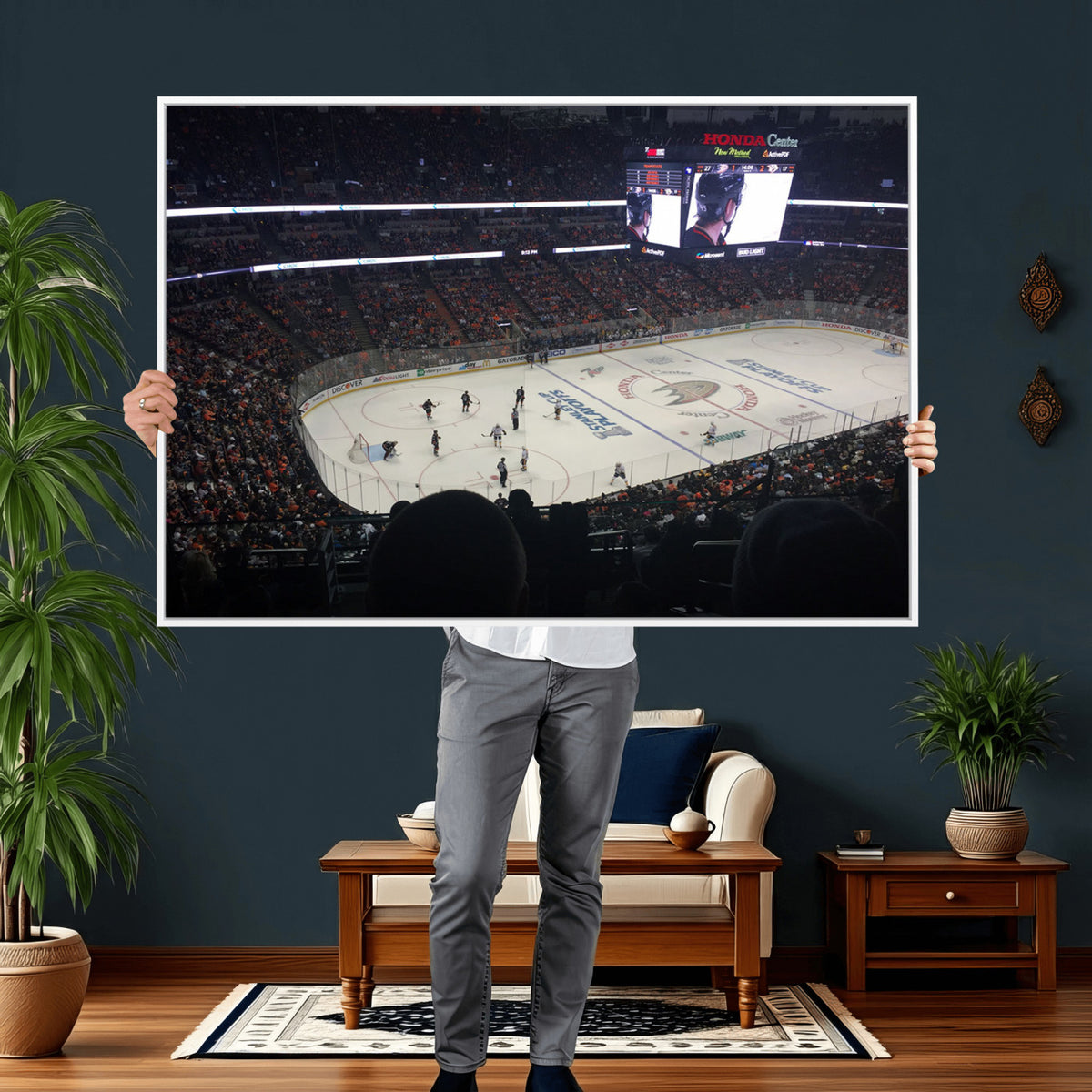 24634-MGV-CV-36X24 - Honda Center California Anaheim Ducks Hockey Stadium Wall Art