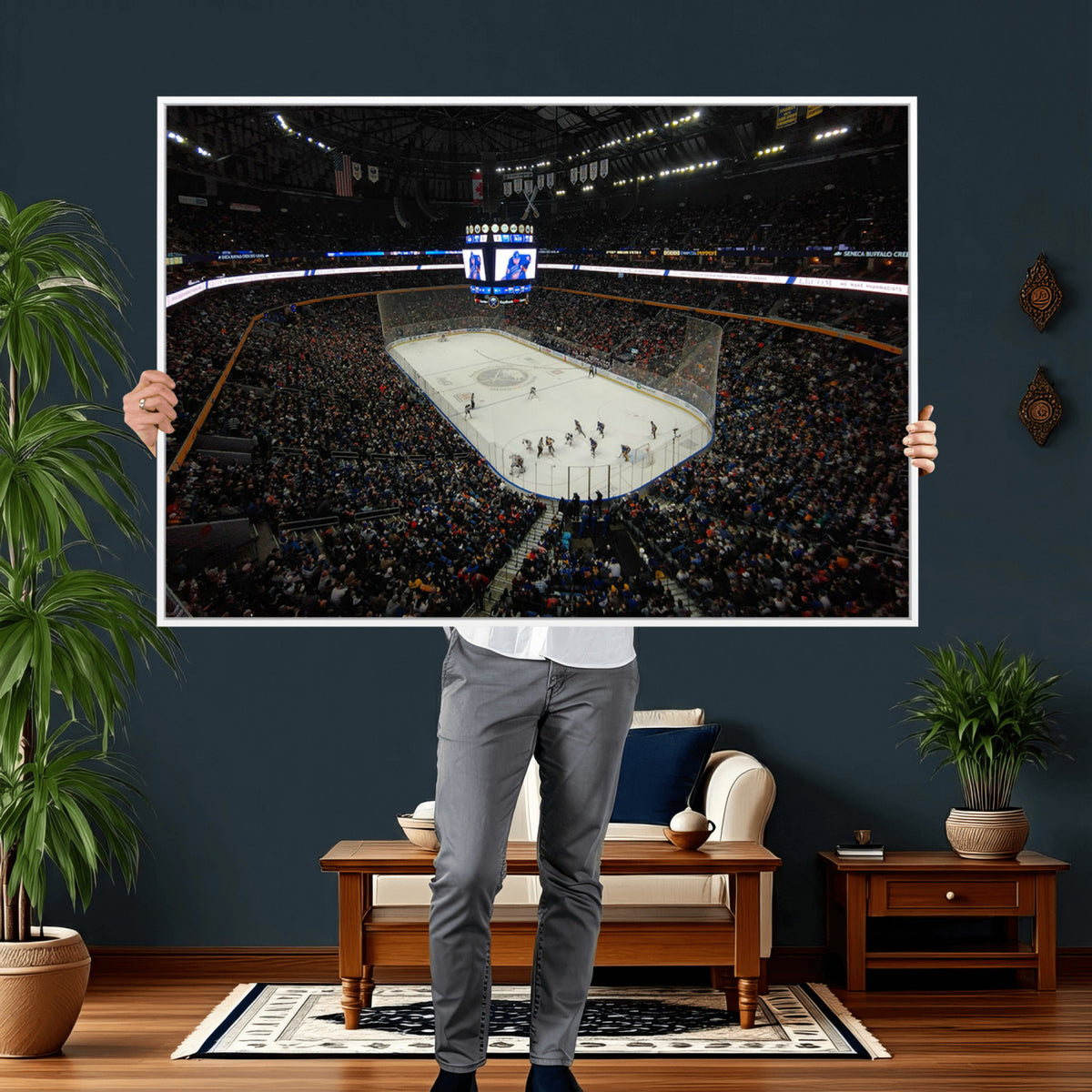 15132-MGV-CV-36X24 - KeyBank Center New York Buffalo Sabres Hockey Stadium Canvas